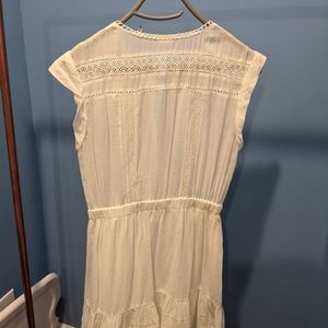 Rebecca Taylor White Spring Dress with Lace